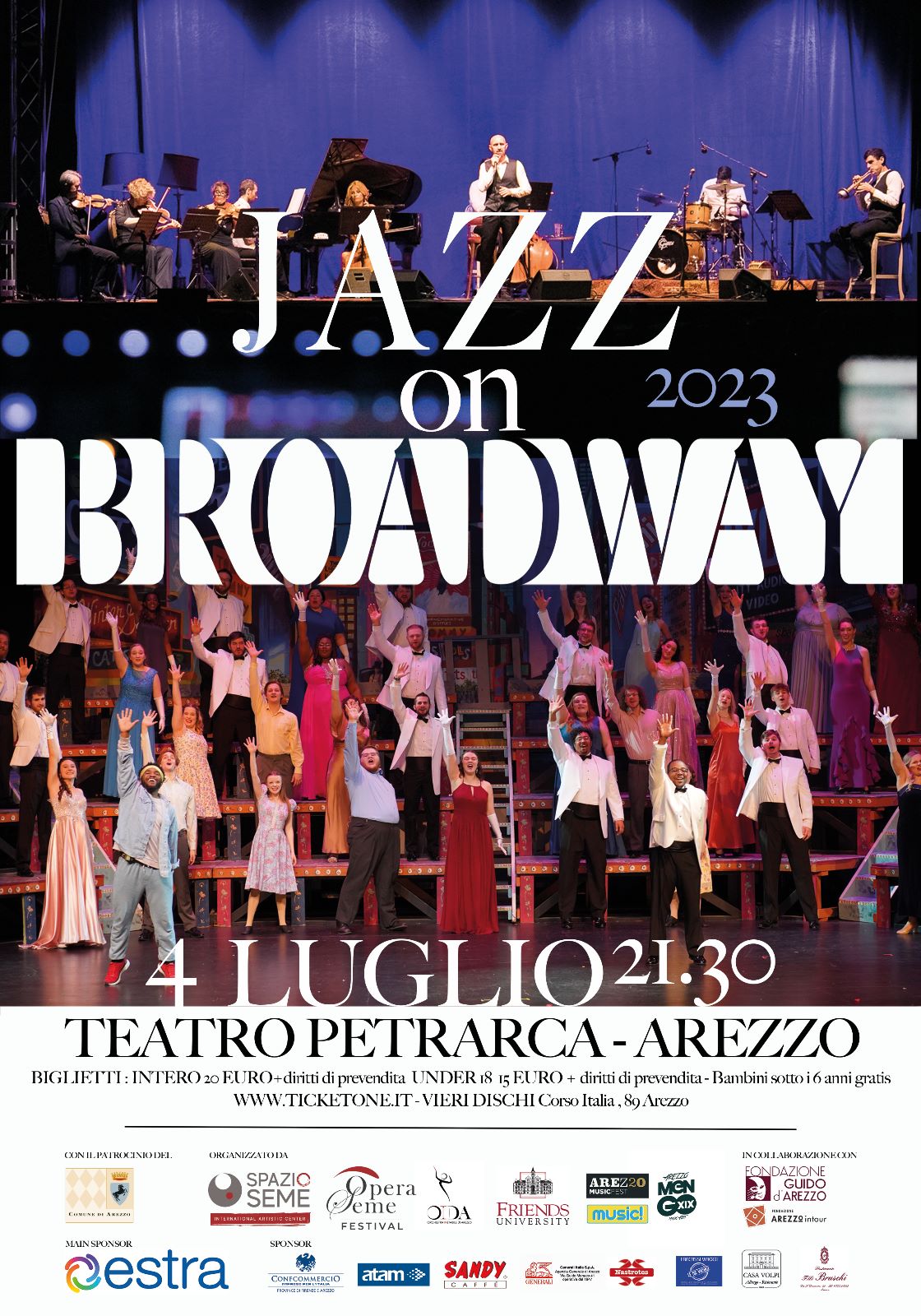 JAZZ ON BROADWAY di Spazio Seme Teatro Petrarca Arezzo. Al TV